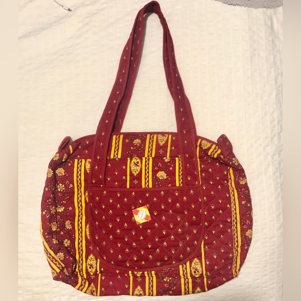 NWT Le Provence Quilted Floral Patchwork Tote French bag cotton